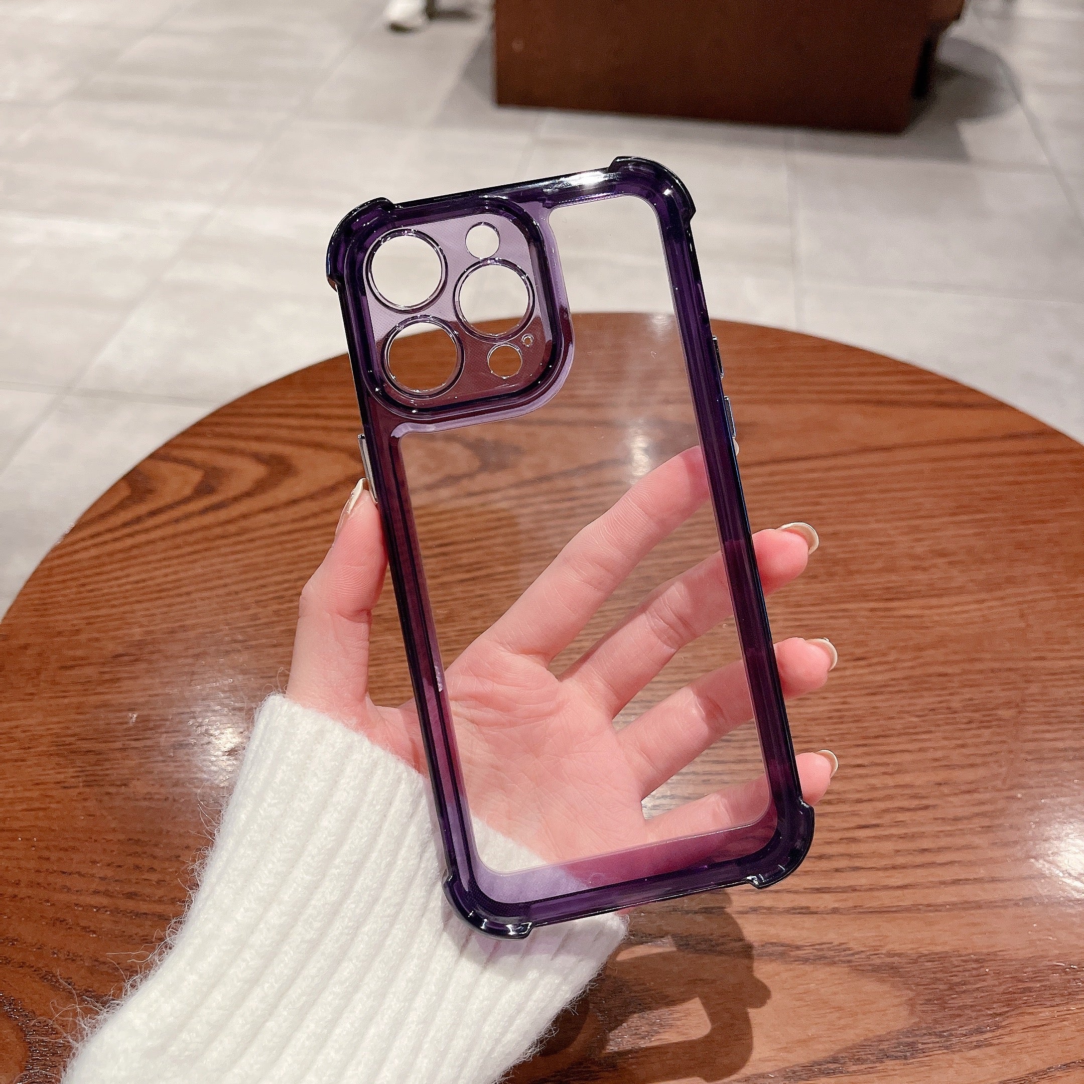 Zadní kryt telefonu pro iPhone 13 Pro 6,1 palce, čtyřrohá ochrana proti pádu, pouzdro na telefon proti poškrábání Zadní kryt telefonu pro iPhone 13 Pro 6,1 palce, čtyřrohá ochrana proti pádu, pouzdro na telefon proti poškrábání